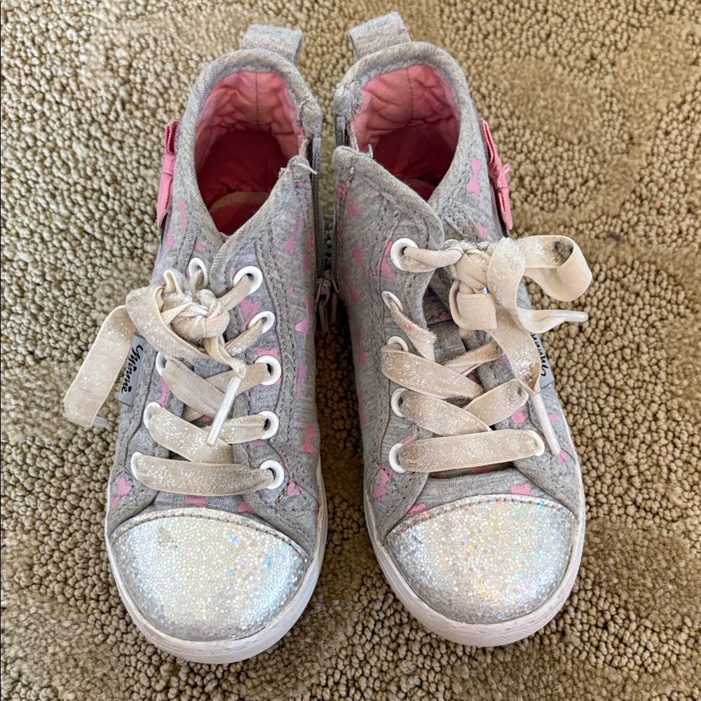 Minnie Mouse Gray and Pink Kids Shoes